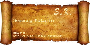 Somossy Katalin névjegykártya